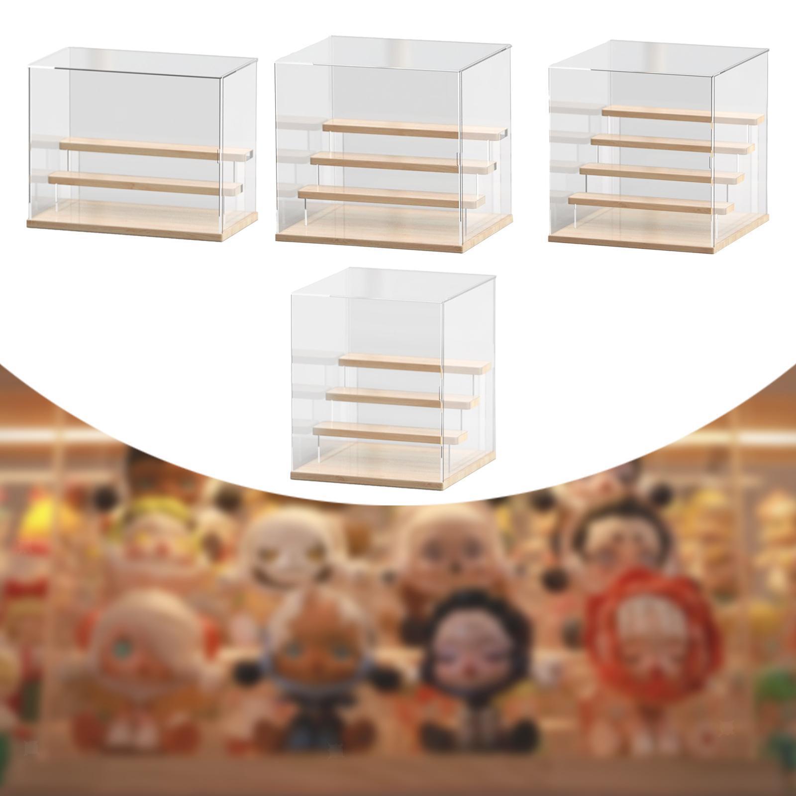 Acrylic Figure Display Case Storage Organizer for Study Room Living Room