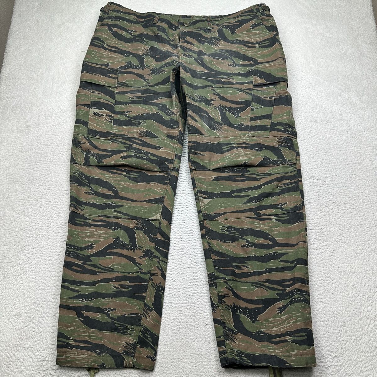 VTG MSI Military Pants Mens XL Long 44x32 Tiger Stripe Camo VTG MSI Military Pants Mens XL Long 44x32 Tiger Stripe Camo