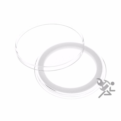 Morgan Silber Dollar Halter, schwarze Kapsel Tube & 20 Air-Tite 38 mm weiße Ringe - Bild 2 von 3