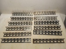 Gilbert Erector Set Part 8: 9 Hole Angle Girders: Lot of 12