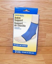 Genuine Assured Ankle Support For Men  Women / Unisex - 2 Count  READ 