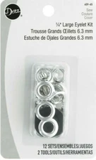 Dritz ~ (659-65) - 1/4" Large Eyelet Kit - 12 ct