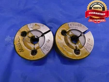 .343 48 UNS 2A THREAD RING GAGES .3430 GO NO GO P.D.'S = .3286 & .3257 CHECK