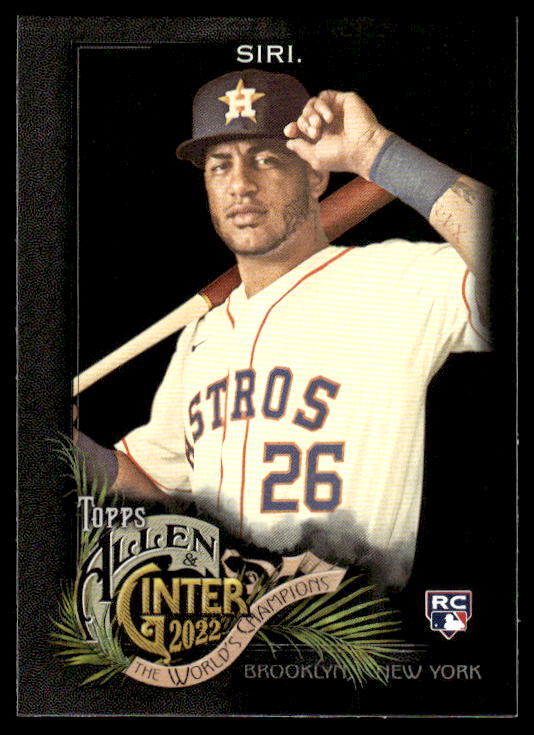 2022 Topps Allen & Ginter Jose Siri 296 RC