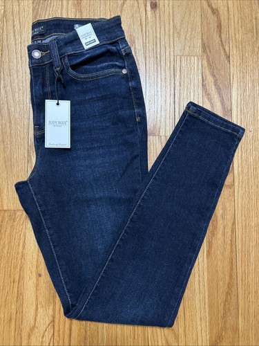 NWT! Judy Blue High Waist Skinny Fit Jeans Dark Wash Size 3/26 Stretch Comfort
