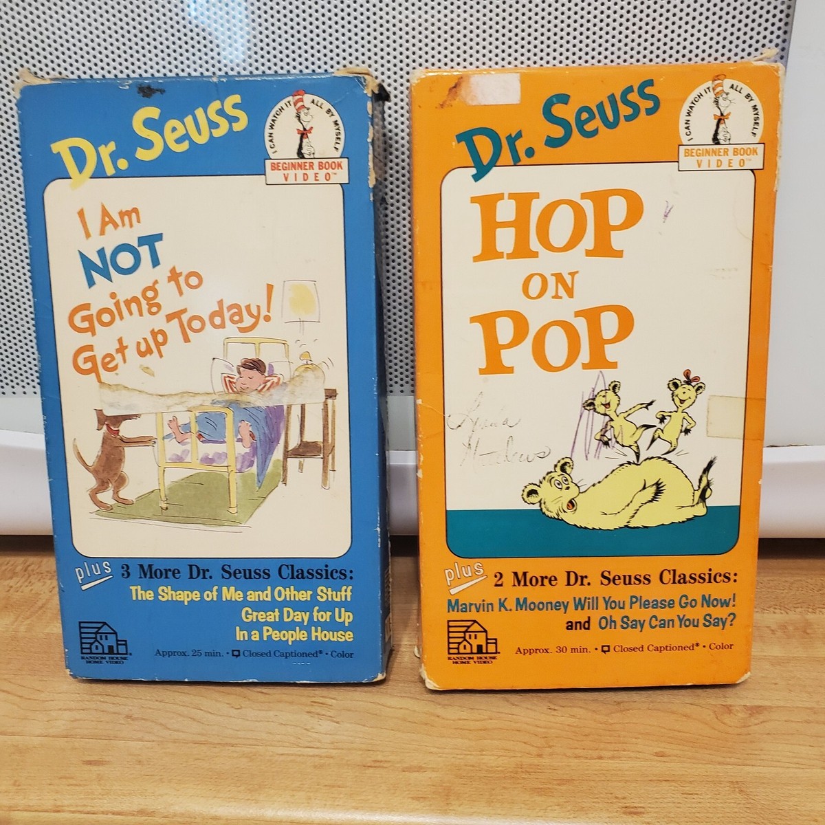 Dr. Seuss: I Am NOT Going To Get Up Today! VHS 1991 - Hop On Pop