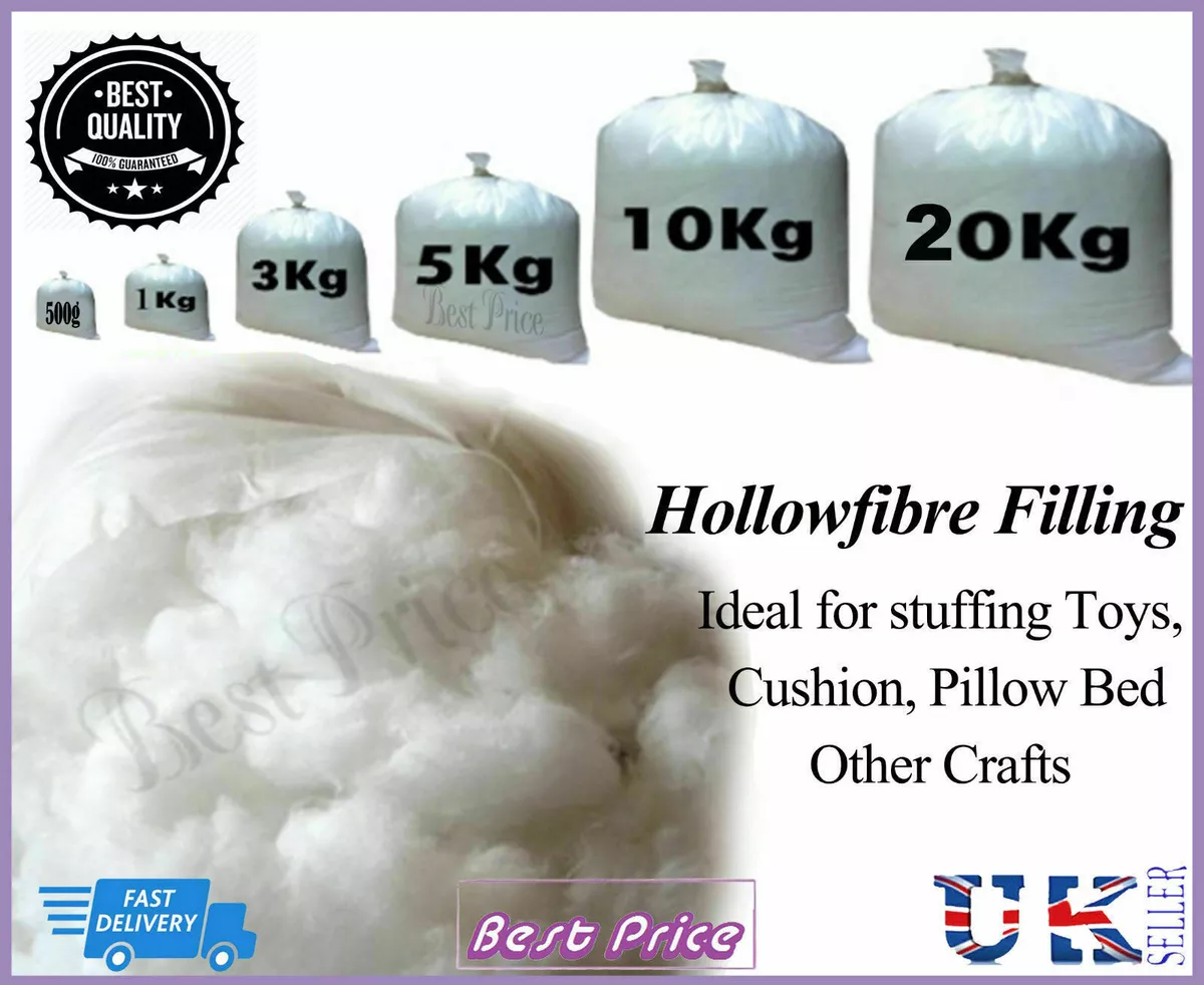 High Grade 1kg-5kg Hollow Fibre Stuffing / Filling / Fill  Toys,Pillows,cushions