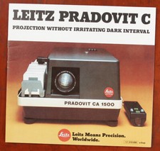 LEITZ PRADOVIT C PROJECTOR BROCHURE, 1977/132654