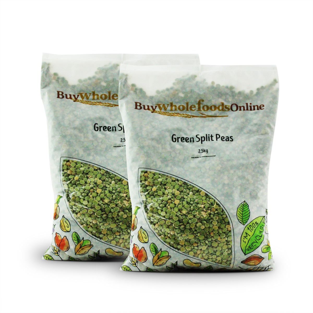 Green Split Peas 5kg | BWFO | Free UK Mainland P&P