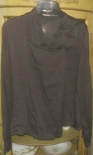 Nwot Rundholz Main Line~art To Wear~aubergine Semi-sheer Quirky Shirt Jacket M/l