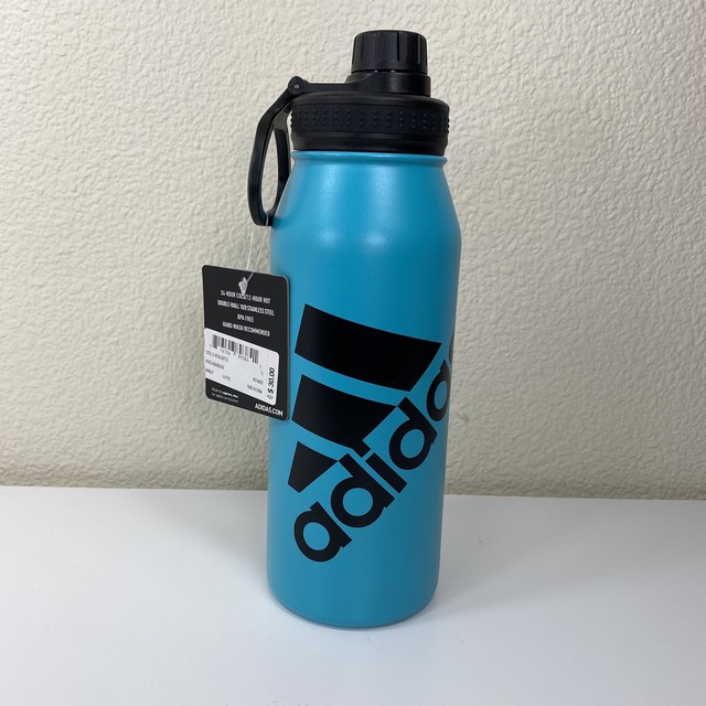 adidas Originals Water Bottle 32 Oz Stainless Steel 1l Aqua/black for