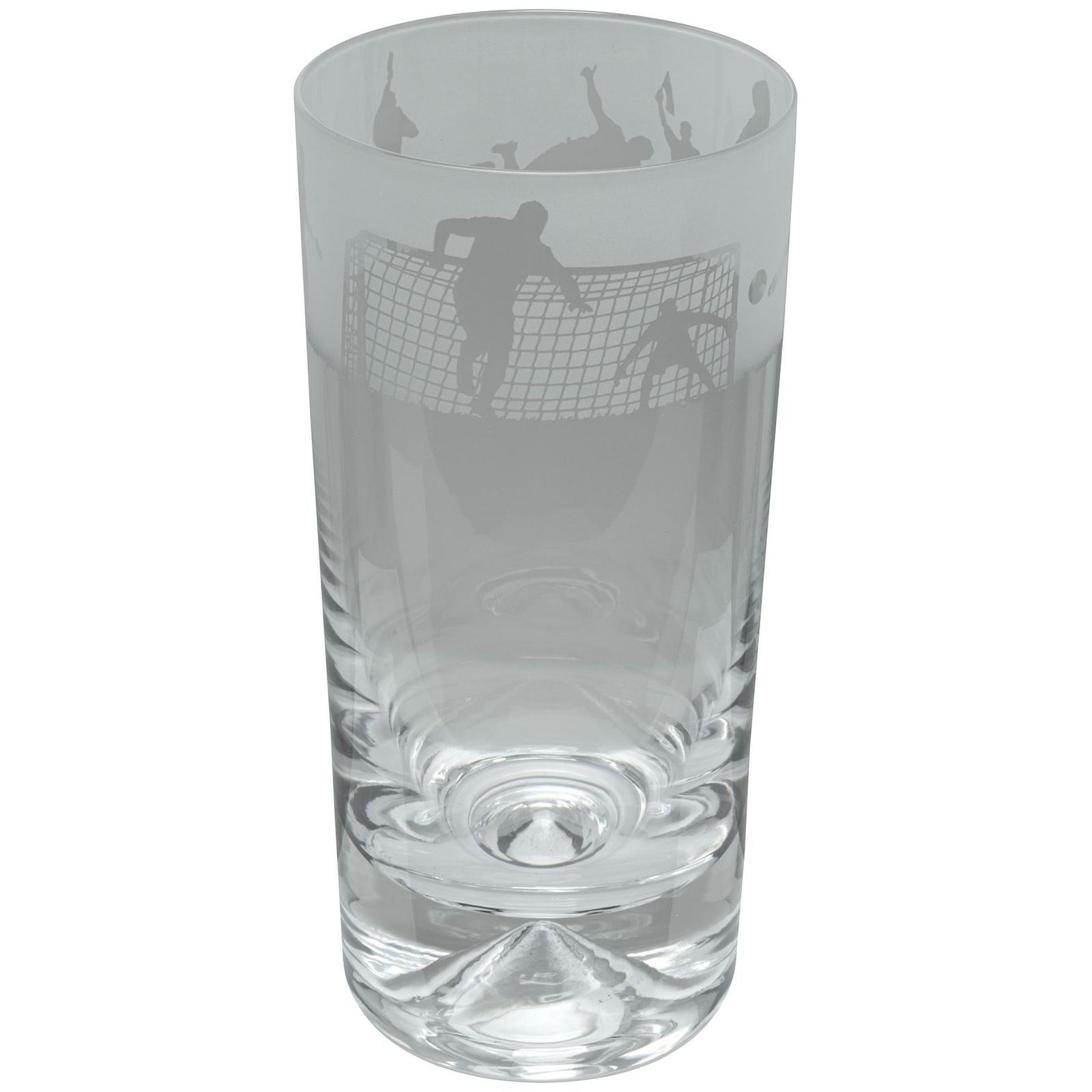 Animo Glass Football Highball Glass Hand Decorated Frieze Engraved Tumbler Gift