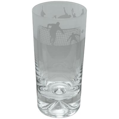 Animo Glas Fußball Longdrinkglas handverziert Fries Gravur Becher Geschenk