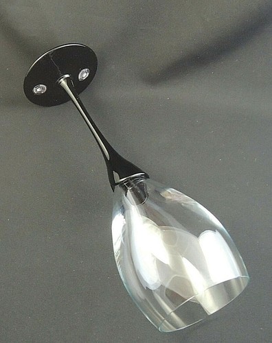 AMARYLLIS BLACK (Non Frosted) by Colony WATER Goblet Glass 9 7/8" - Picture 3 of 3