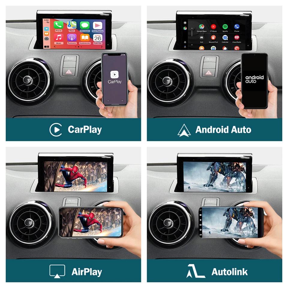 Wireless Apple Carplay Android Auto Interface Mirrolink Für AUDI Q3 A1 2013-2018 - Bild 4 von 4