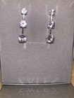 LAST 1 *NEW* ZALES Jewelers Sterling Silver Lab Created White Sapphire Earrings — photo 4