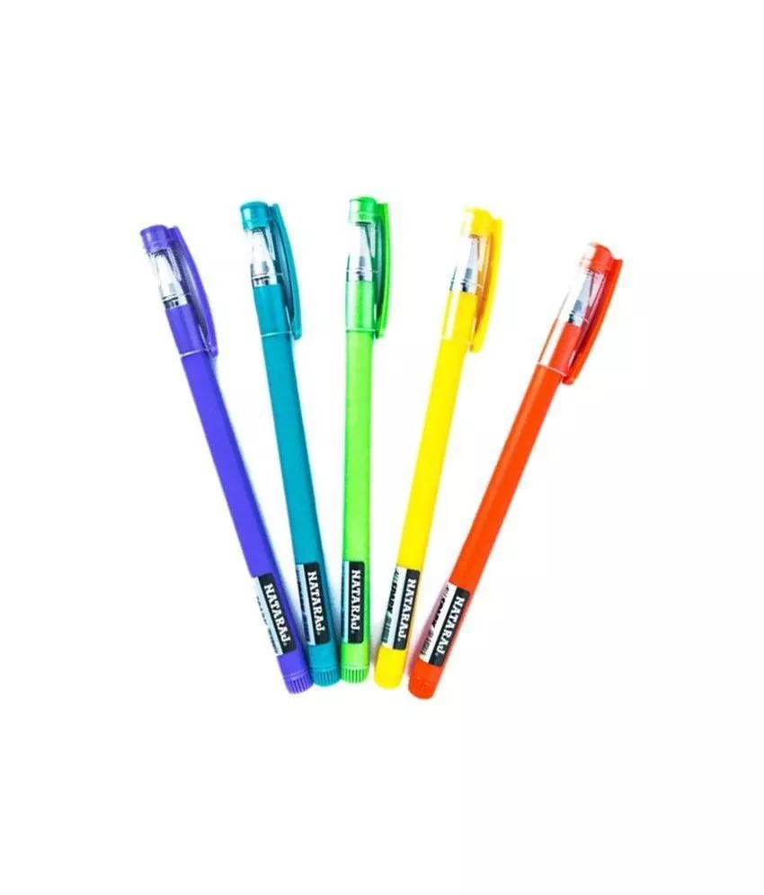 Nataraj All spark BLUE Ball point Pen smooth writing for schools office 10 Pens