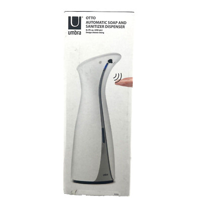 Umbra Otto Automatic Soap Sanitizer Dispenser  White 8.5 fl oz (250 ml) Open Box