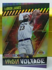 2020-21 NBA Hoops LeBron James High Voltage Holo Insert Lakers