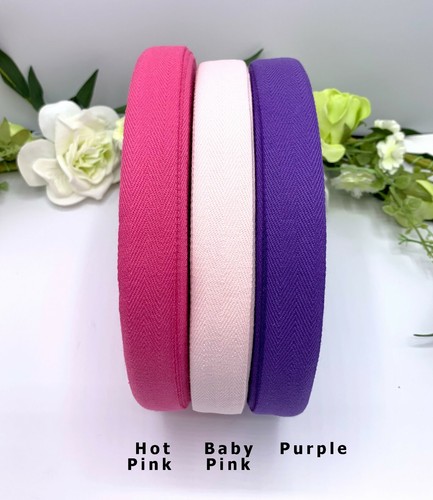 25mm Pure cotton twill tape binding ribbon 1 inch bag handle bunding apron strap - 第 30/33 張圖片