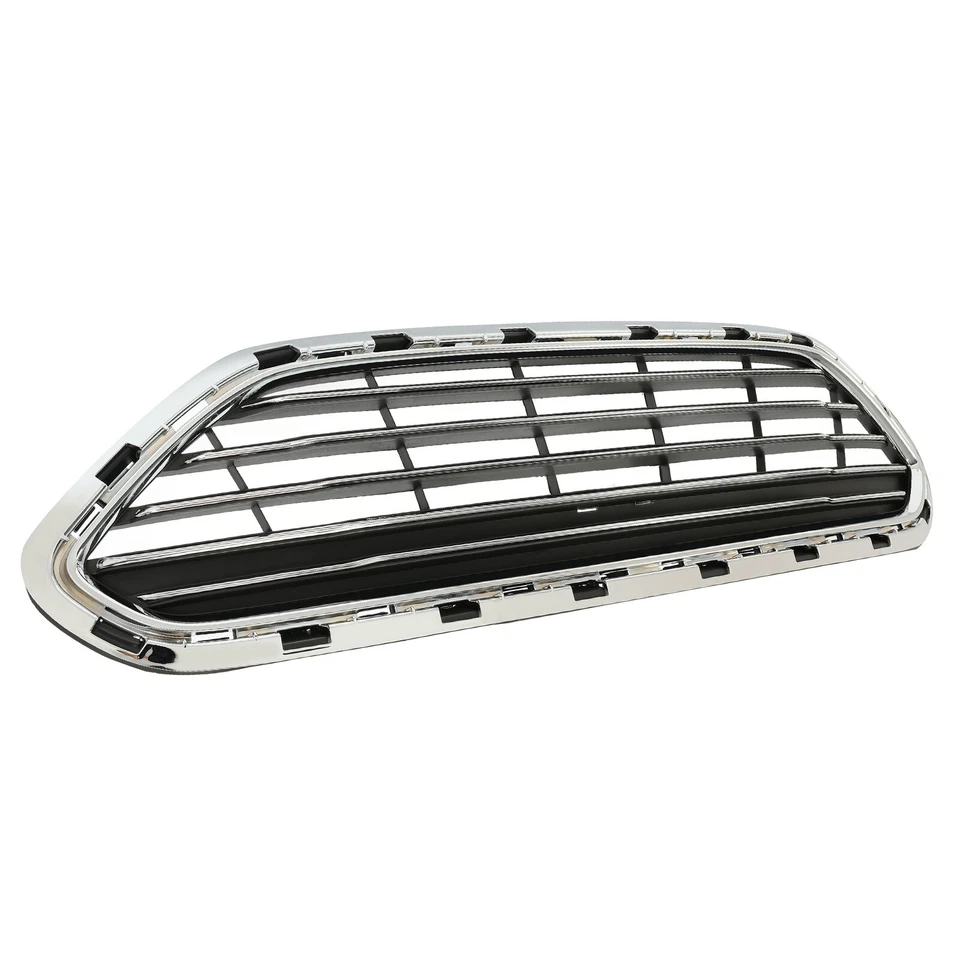 HECASA For 2014-2019 Ford Fiesta 4DR 15 16 17 18 Front Chrome Upper Grille Grill - Image 2 of 4
