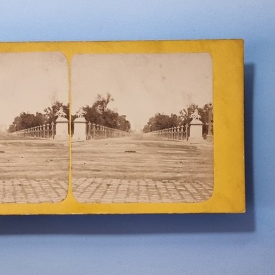 Paris Stereoview 3D um 1870 Echtfoto Frankreich Champs Elysees Ansicht