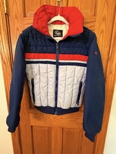 Vintage Roffe Ski Jacket Made in USA Womens Small Colorblock