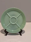 Fire-King Jadeite Divided Plate Green Restaurant Oven Ware Wagon Wheel 5 Section