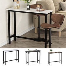 Bar Table Breakfast Dining Coffee Table w/ Adjustable Footpads