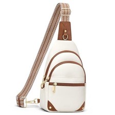Anti Theft Crossbody Bags for Women, RFID Sling Bag Travel Purse, Beige Brown