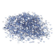 SS10/1440Pcs Glass Diamante Rhinestone, Man Made Gems, Light Blue