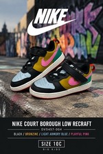 Nike Court Borough Low Recraft Big Kids Shoes Size 10C Multi Color