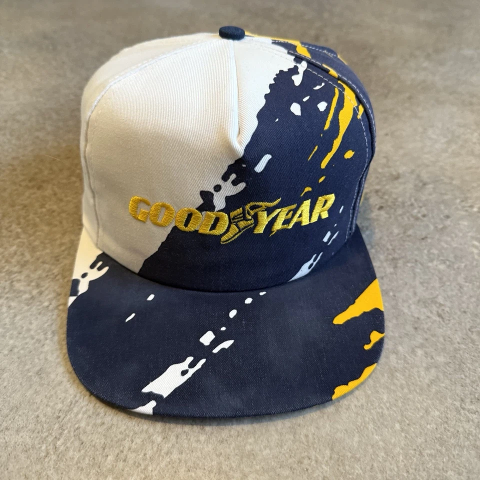 Gorra de colección años 90 Goodyear Tire Splash SnapBack carreras retro NASCAR años 90 Foto 2 de 4