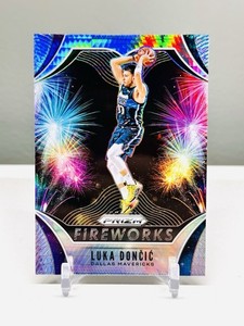 2019-20 Panini Prizm Fireworks Hyper Prizm Luka Doncic #22