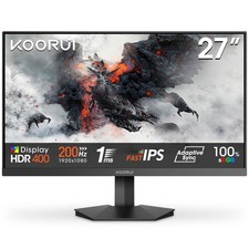 KOORUI G2711P 27in FHD 200Hz Fast IPS Gaming Monitor 1ms HDMI/DP
