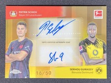 Patrik Schick, Serhou Guirassy 2025-26 Topps Chrome Bundesliga Dual Auto /50