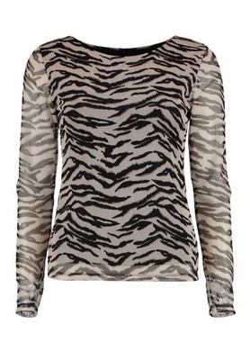 Hailys Mesh Shirt Kr44ista in der Farbe Zebra
