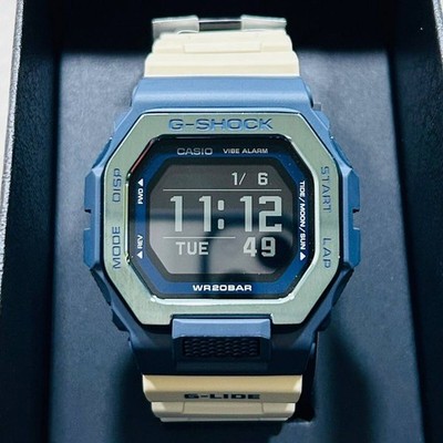 CASIO G-SHOCK Digitaluhr Blau Beige GBX-100TT-2 Funktioniert