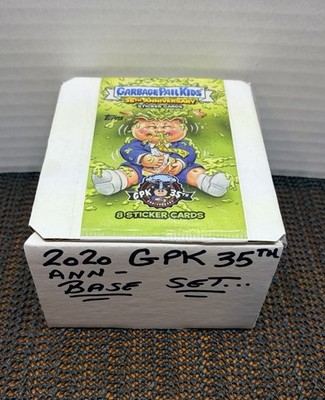2020 GARBAGE PAIL KIDS 35TH ANNIVERSARY 200 CARD COMPLETE SET +WRAPPER ADAM BOMB