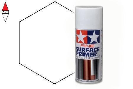 Fondo Modellismo Tamiya Fine Primer Spray Bianco 180 ml 87044