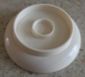 LEGO DUPLO - WHITE PLATE - 10593 - FROZEN ICE CASTLE - VINTAGE USED