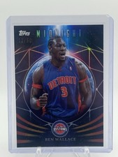 2025-26 Topps Midnight Ben Wallace Moonfall Summer Solstice #/50 Pistons  RARE