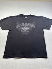 Harley Davidson HD Great Falls Montana Black T Shirt Size Large