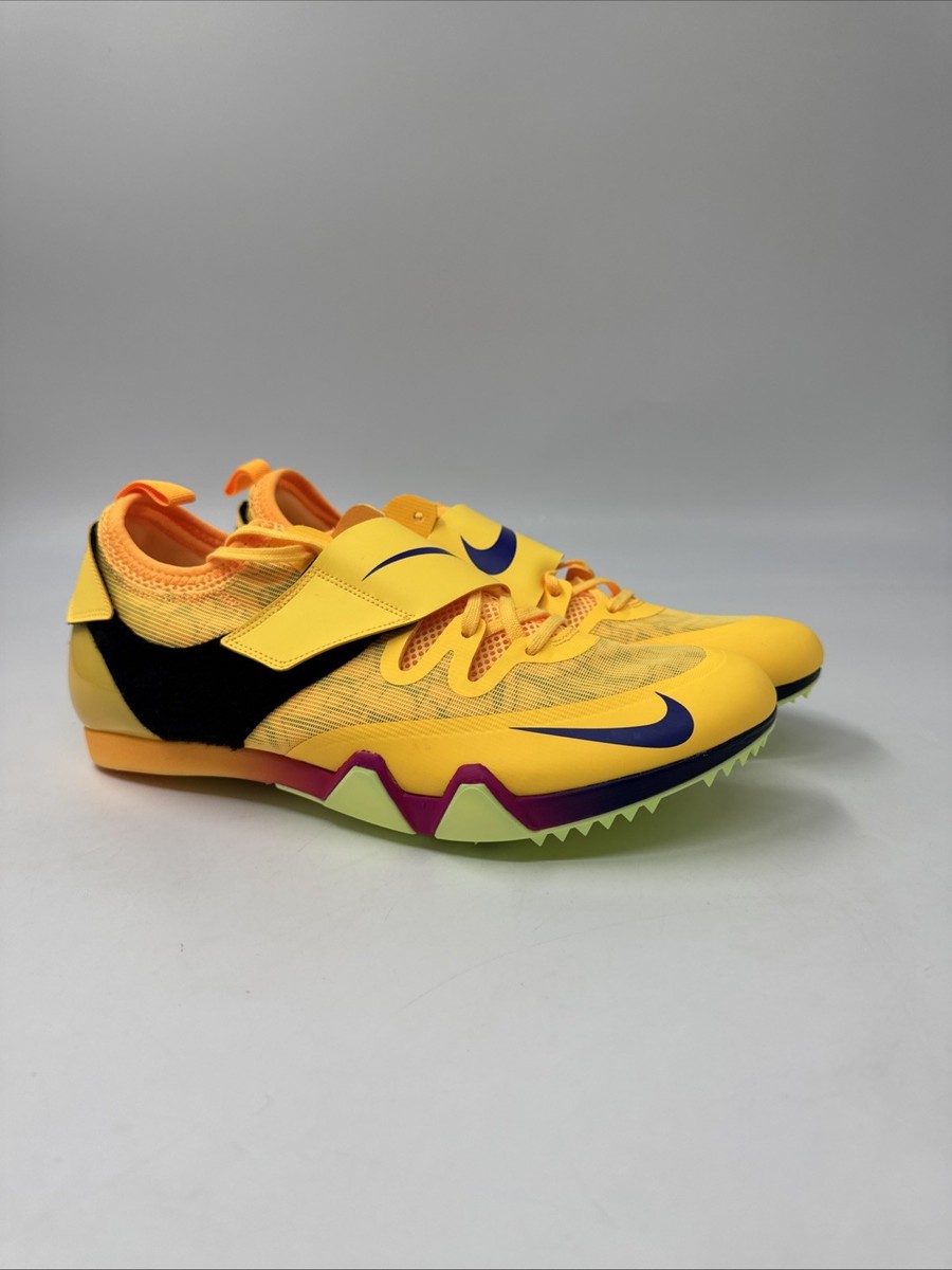 Nike Zoom Pole Vault Elite Track Citron Pulse Spikes FZ9649-800