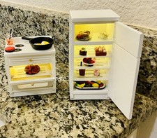 Dollhouse Lighted Refrigerator Or Stove,handmade acce 1:12 sells Per Item