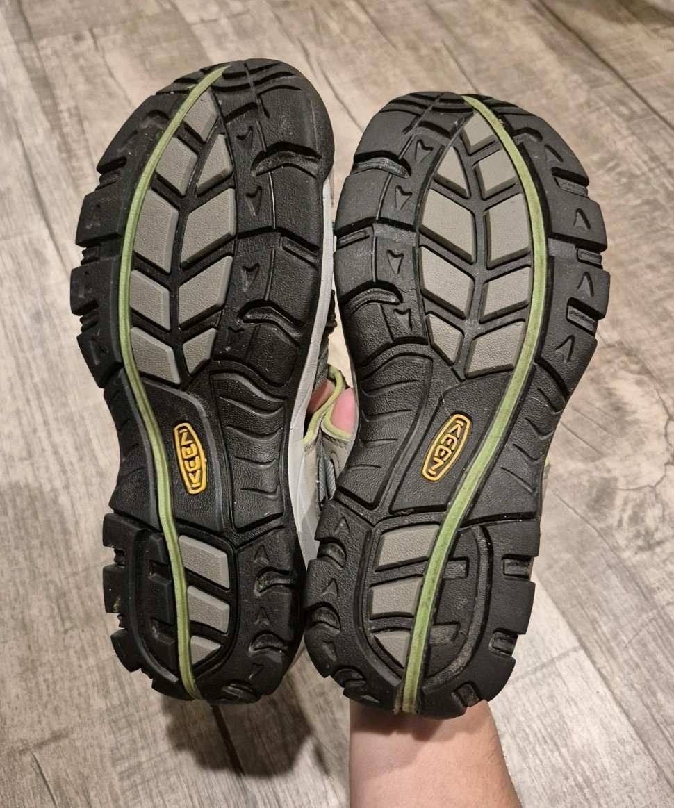 Sandali sportivi impermeabili Keen donna taglia 8 5 verde e grigio scarpe da trekking trail