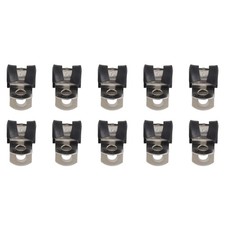 Fermatubo in ferro zincato resistente clip a P robusto rivestito in gomma