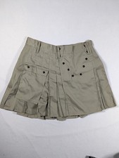 Utilikilts Khaki Cotton Utility Kilt Size 40/42 Cargo Pockets USA Made Utiliclan