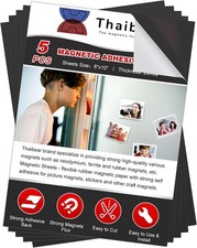 Adhesive Magnetic Sheets 8x10 5 Pack
