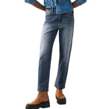 Anthropologie Pilcro The Vintage Straight Jeans Medium Wash Size 32 Tall